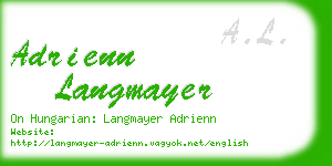 adrienn langmayer business card